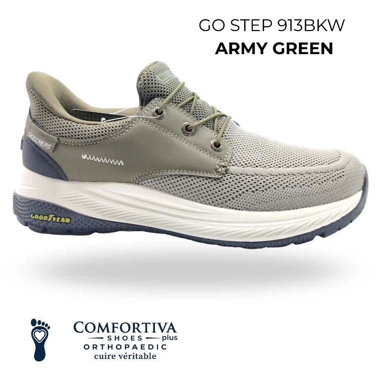 GO STEP 913BKW  ARMY GREEN - Image 1